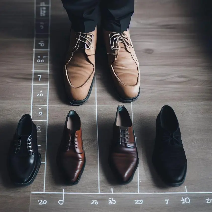 Velikostní tabulka obuvi pro muže